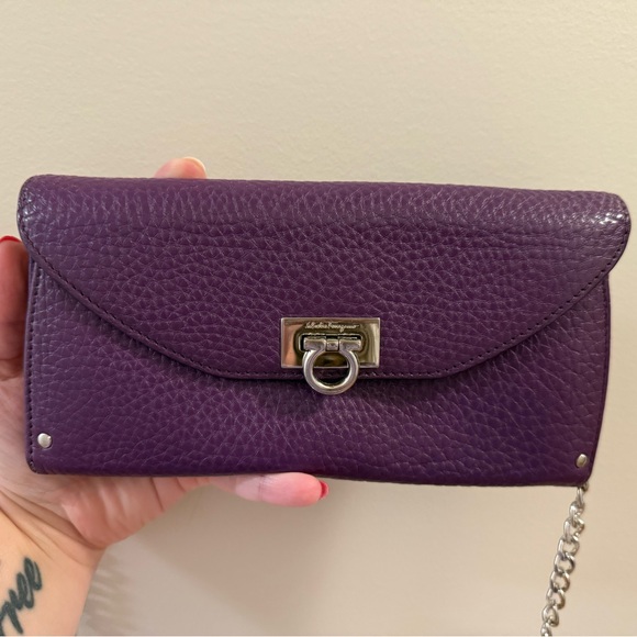 Salvatore Ferragamo Handbags - *Rare* Salvatore Ferragamo Purple Long Wallet